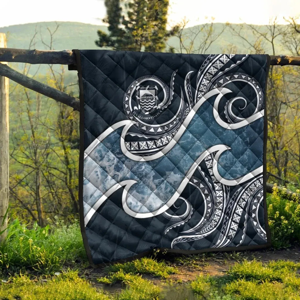 Tuvalu Polynesian Premium Quilt - Ocean Style
