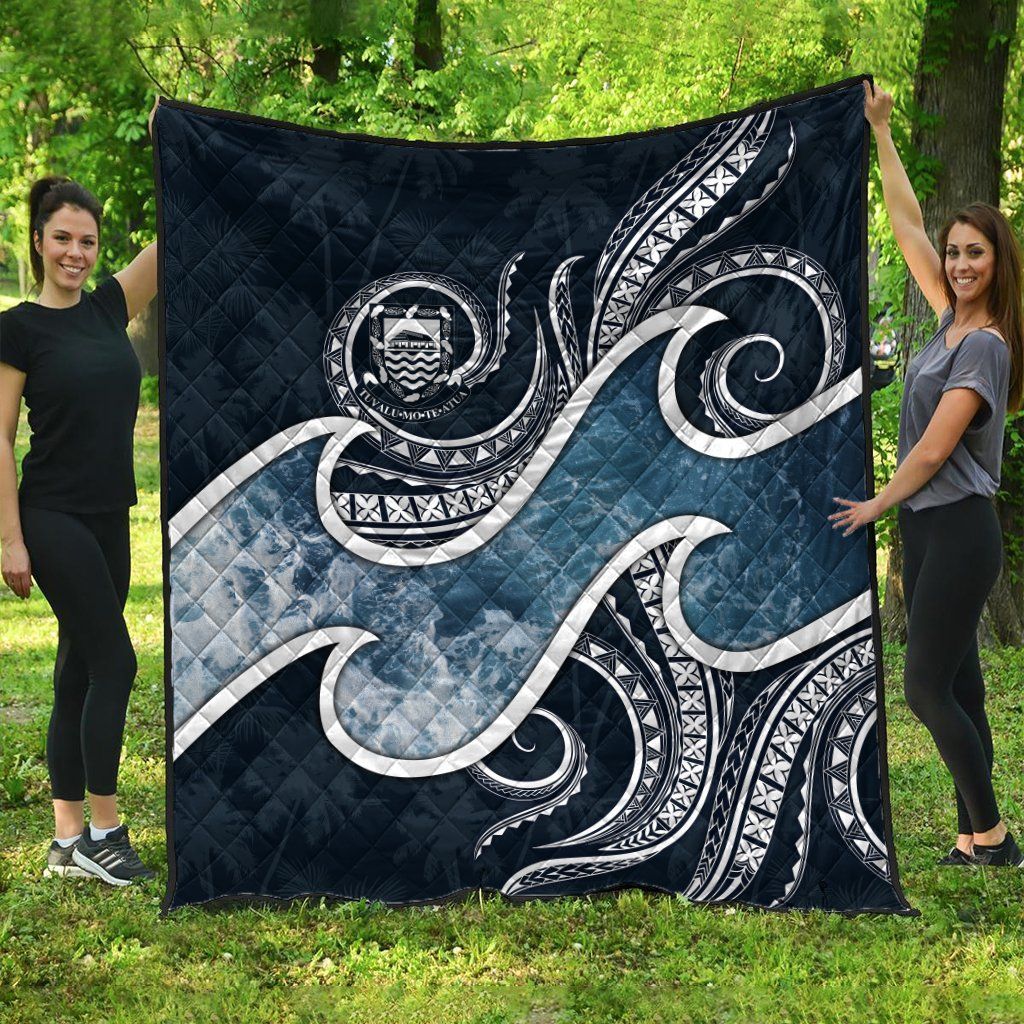 Tuvalu Polynesian Premium Quilt - Ocean Style