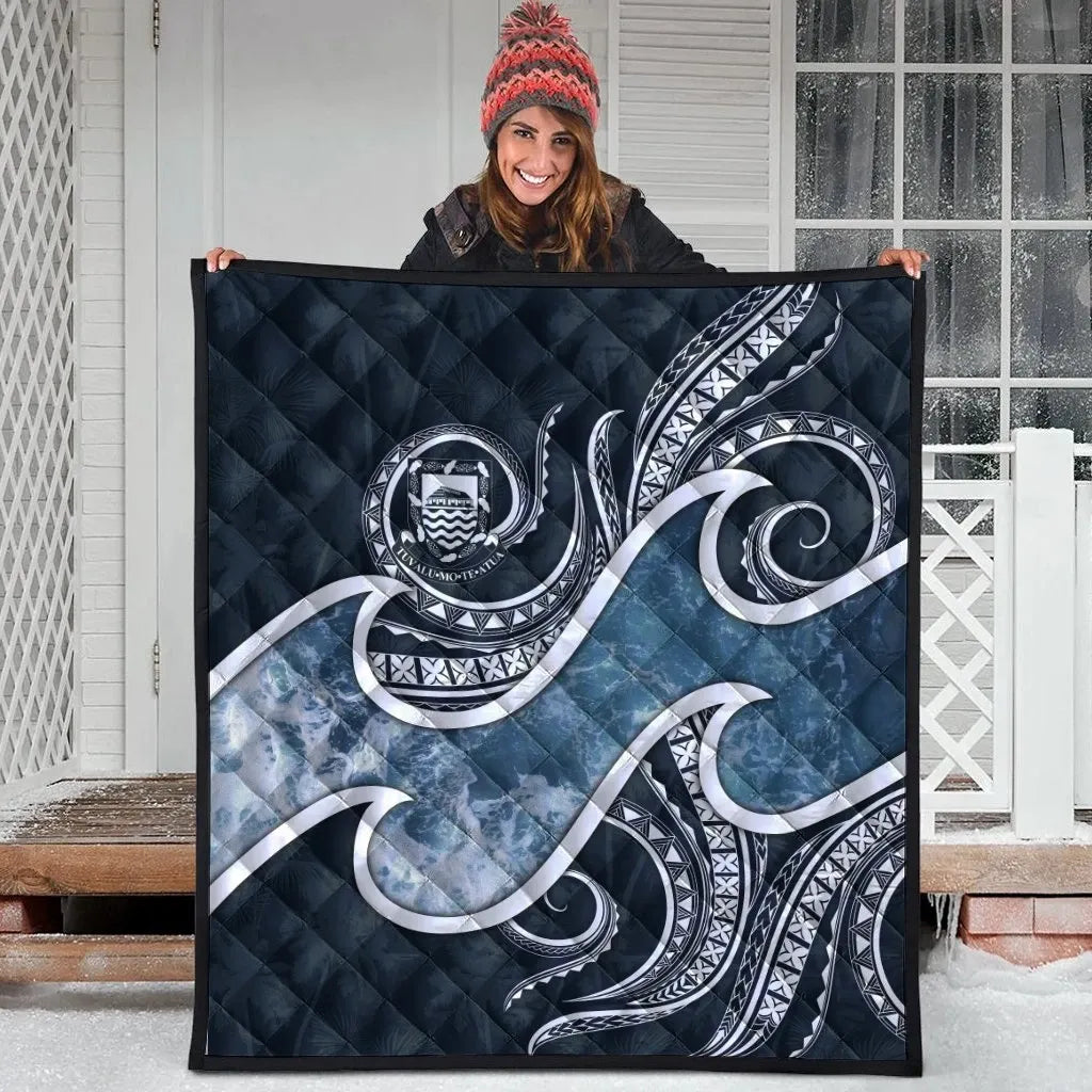 Tuvalu Polynesian Premium Quilt - Ocean Style