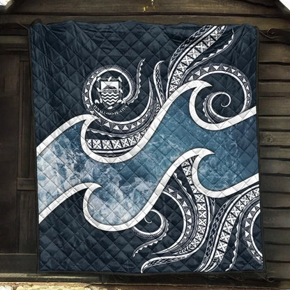 Tuvalu Polynesian Premium Quilt - Ocean Style