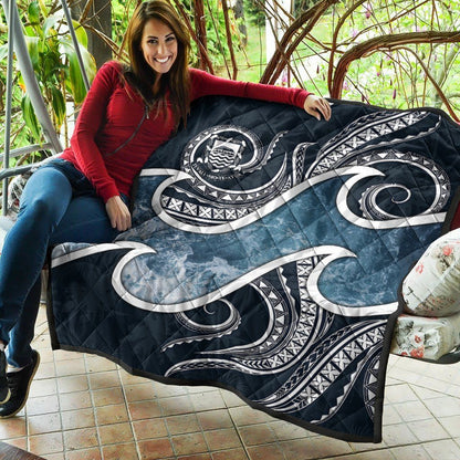 Tuvalu Polynesian Premium Quilt - Ocean Style
