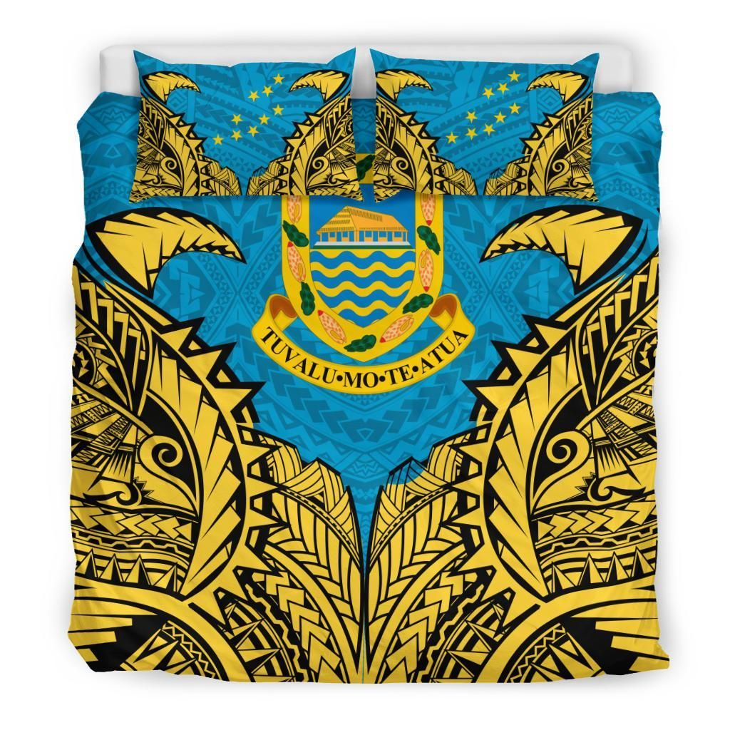 Tuvalu Duvet Cover Set - Tuvalu Coat Of Arms Premium