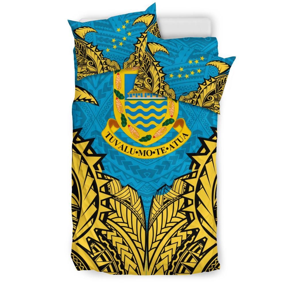 Tuvalu Duvet Cover Set - Tuvalu Coat Of Arms Premium