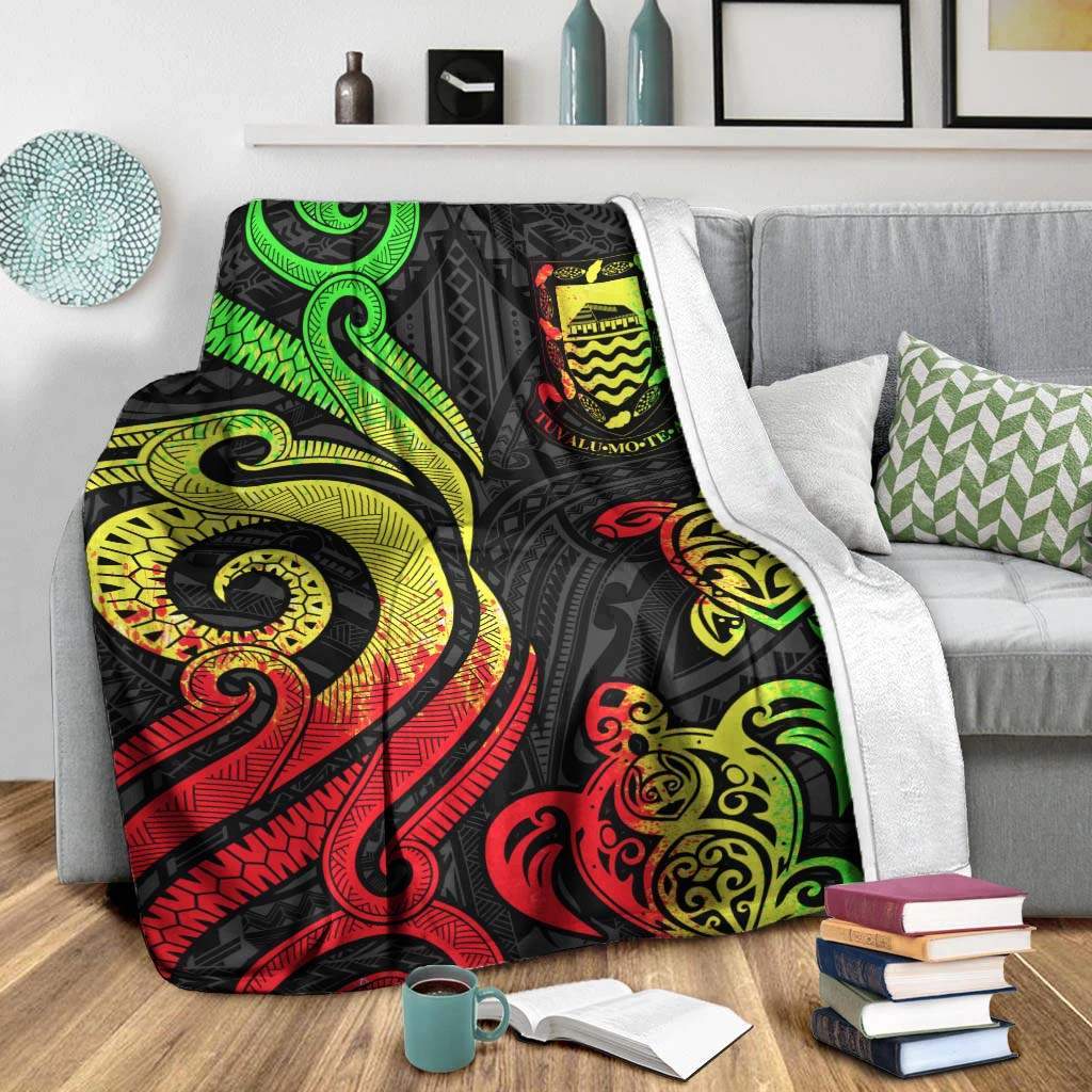 Tuvalu Premium Blanket - Reggae Tentacle Turtle