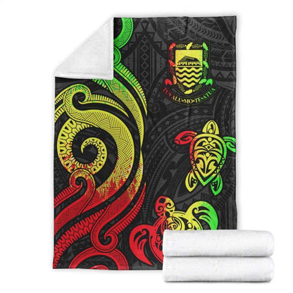 Tuvalu Premium Blanket - Reggae Tentacle Turtle