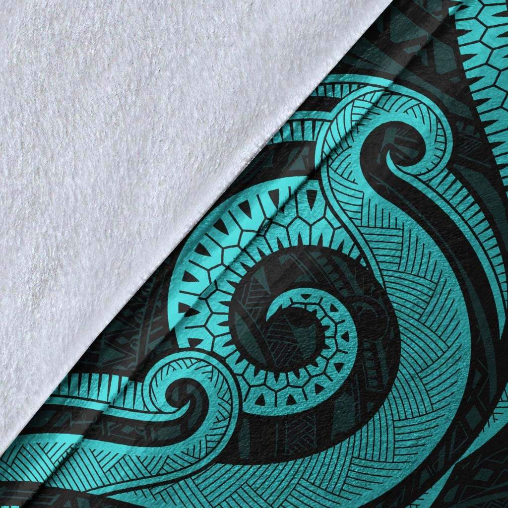 Tuvalu Premium Blanket - Turquoise Tentacle Turtle