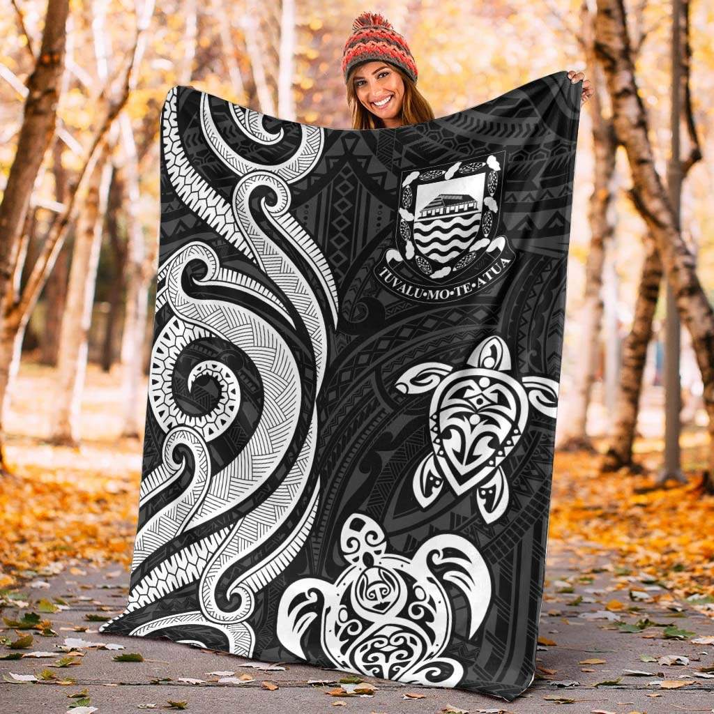 Tuvalu Premium Blanket - White Tentacle Turtle