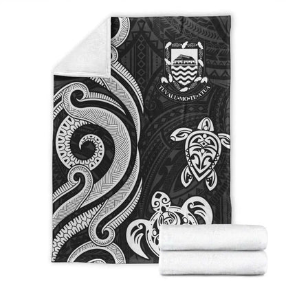 Tuvalu Premium Blanket - White Tentacle Turtle