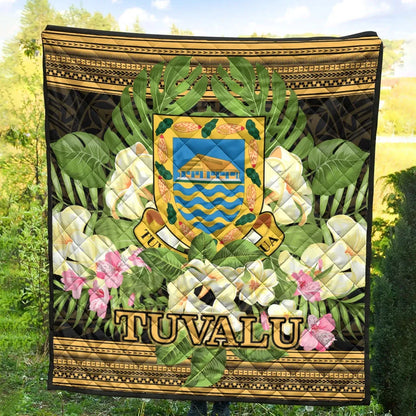 Tuvalu Premium Quilt - Polynesian Gold Patterns Collection