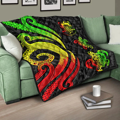 Tuvalu Premium Quilt - Reggae Tentacle Turtle