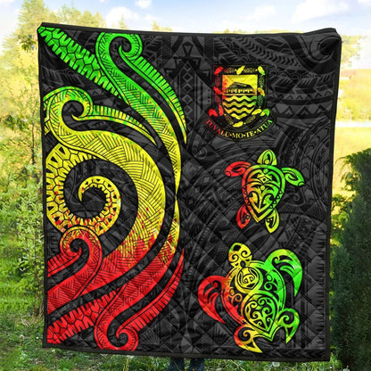 Tuvalu Premium Quilt - Reggae Tentacle Turtle
