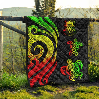 Tuvalu Premium Quilt - Reggae Tentacle Turtle