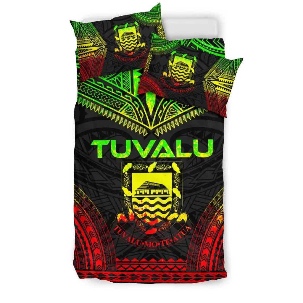 Tuvalu Polynesian Chief Duvet Cover Set - Reggae Version