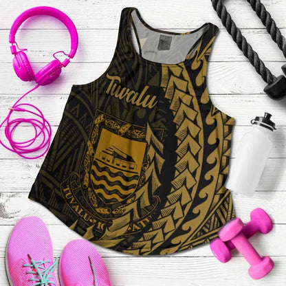 Tuvalu Women Racerback Tank - Wings Style
