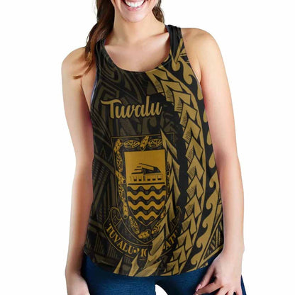 Tuvalu Women Racerback Tank - Wings Style