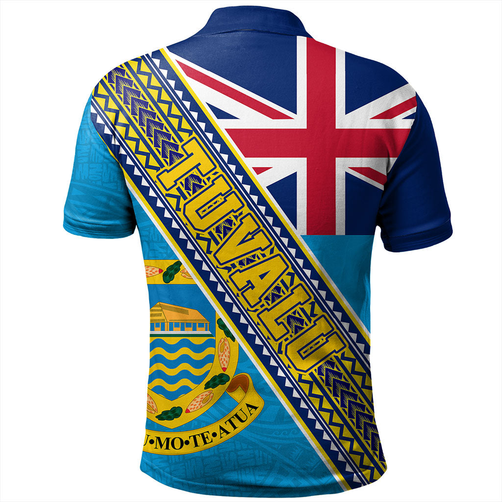 Tuvalu Polo Shirt Flag And Coat Of Arms