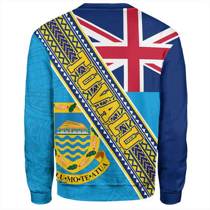 Tuvalu Sweatshirt Flag And Coat Of Arms