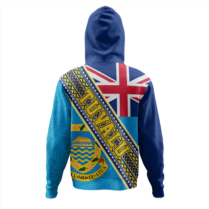 Tuvalu Hoodie Flag And Coat Of Arms
