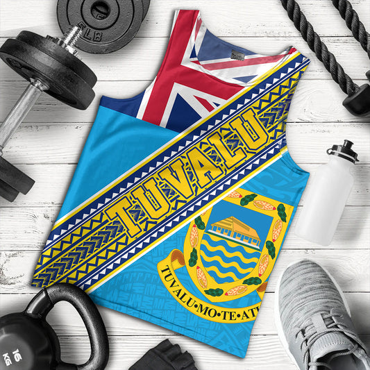 Tuvalu Tank Top Flag And Coat Of Arms