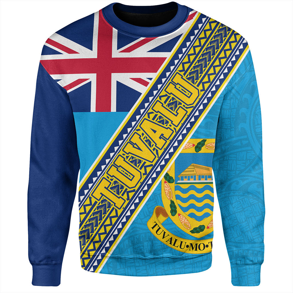 Tuvalu Sweatshirt Flag And Coat Of Arms