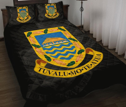 Tuvalu Polynesian Quilt Bed Set