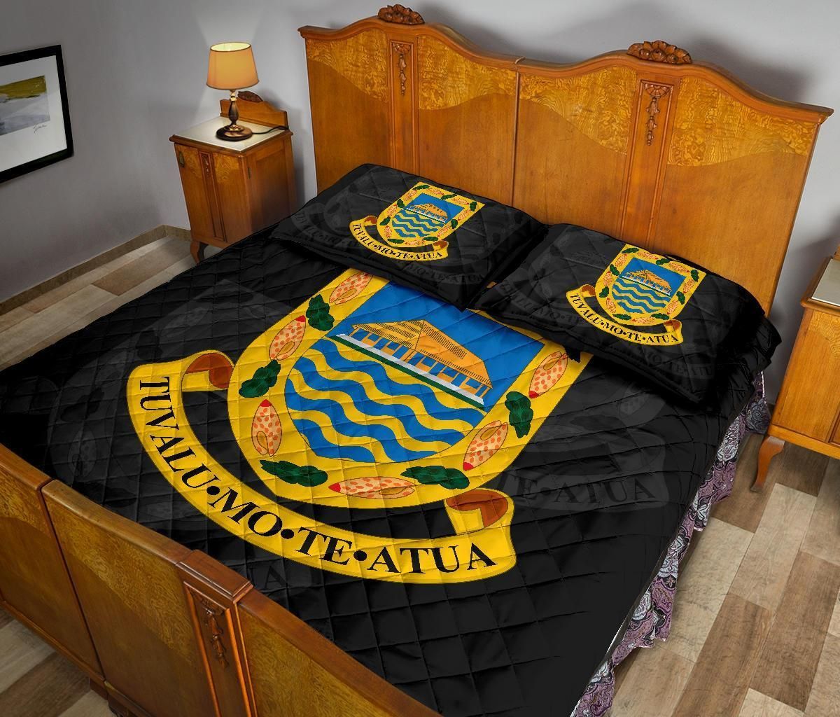 Tuvalu Polynesian Quilt Bed Set