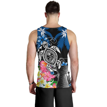 Guam Tank Top Chamorro With Seal Turtle Coconut Tree