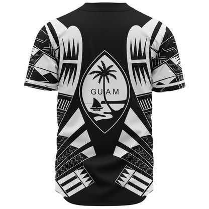 Guam Baseball Shirt Polynesian Tribal Premium Style