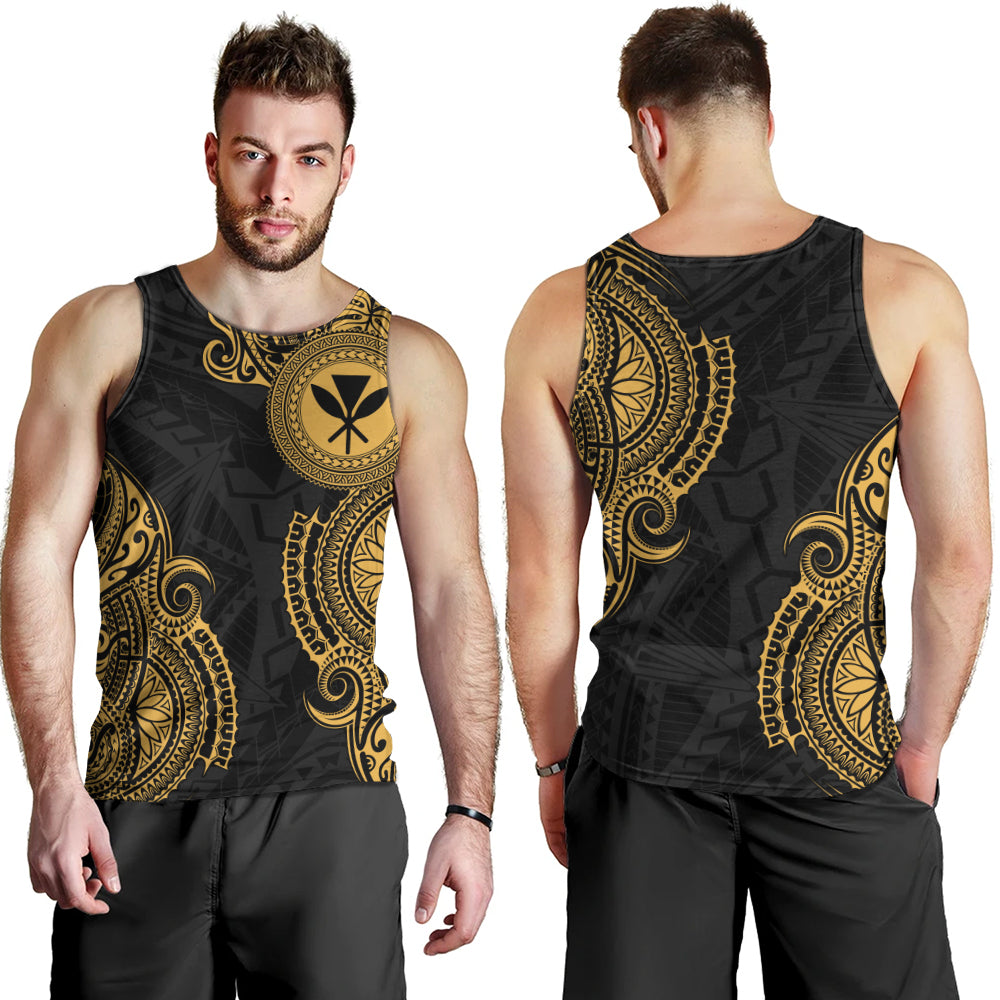 Hawaii Tank Top Tribal Polynesia Half With Seal Kanaka