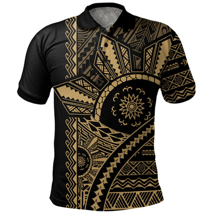 Philippines Filipinos Polo Shirt Traditional Sun Batok Tattoo Design