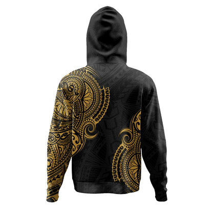 Hawaii Hoodie Tribal Polynesia Half With Seal Kanaka