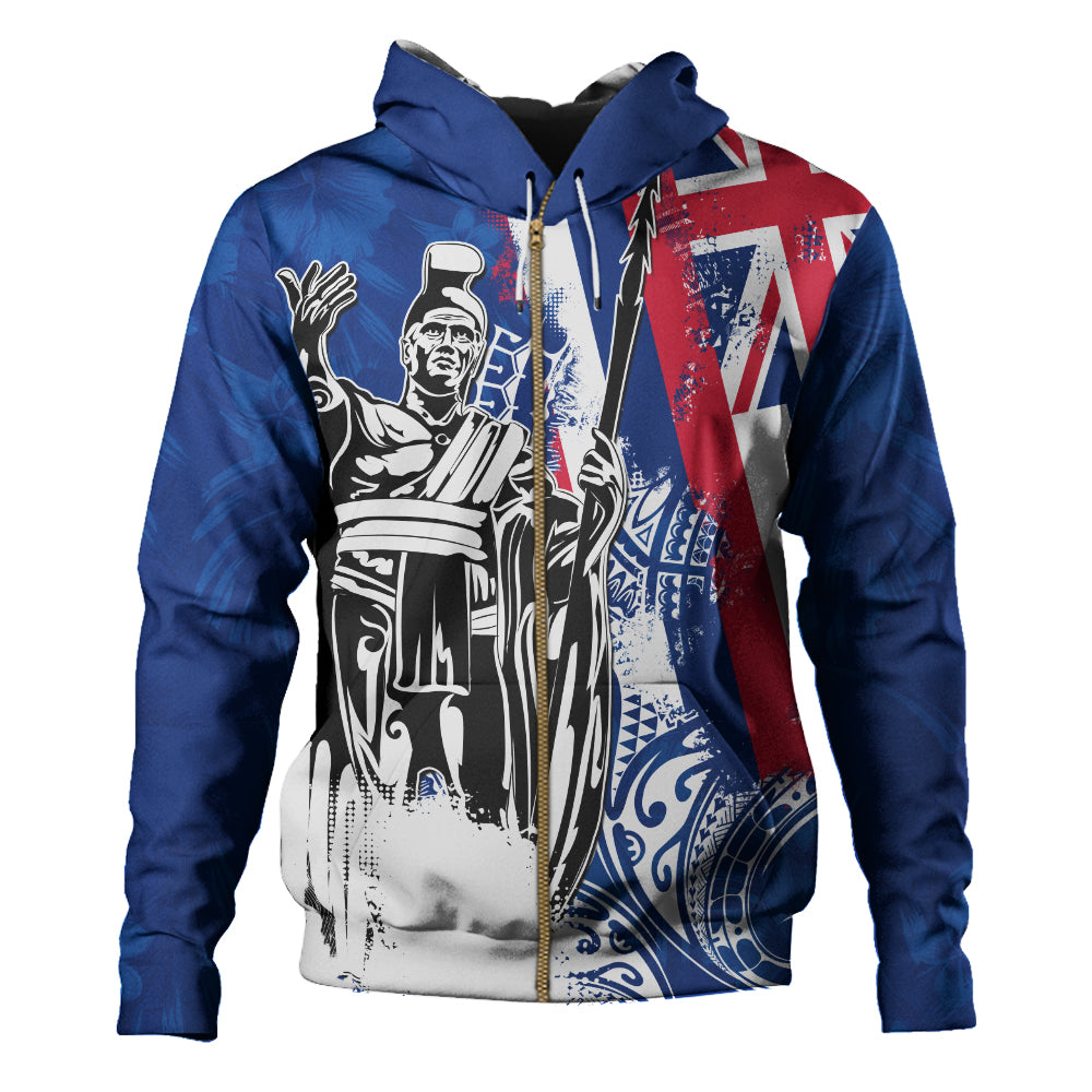 Hawaii Hoodie King Kamehameha I Flag Tropical