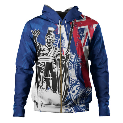 Hawaii Hoodie King Kamehameha I Flag Tropical