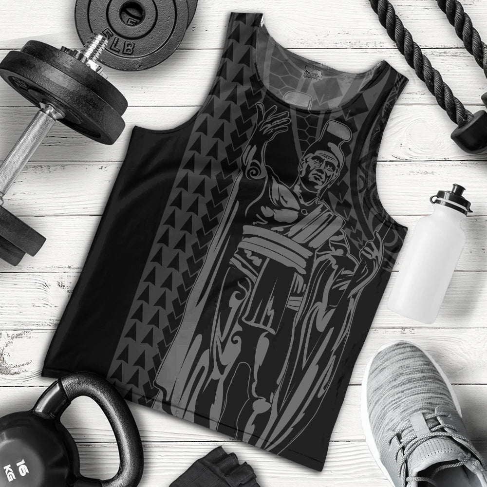 Hawaii Tank Top Polynesian Tribal King Kamehameha I Kakau