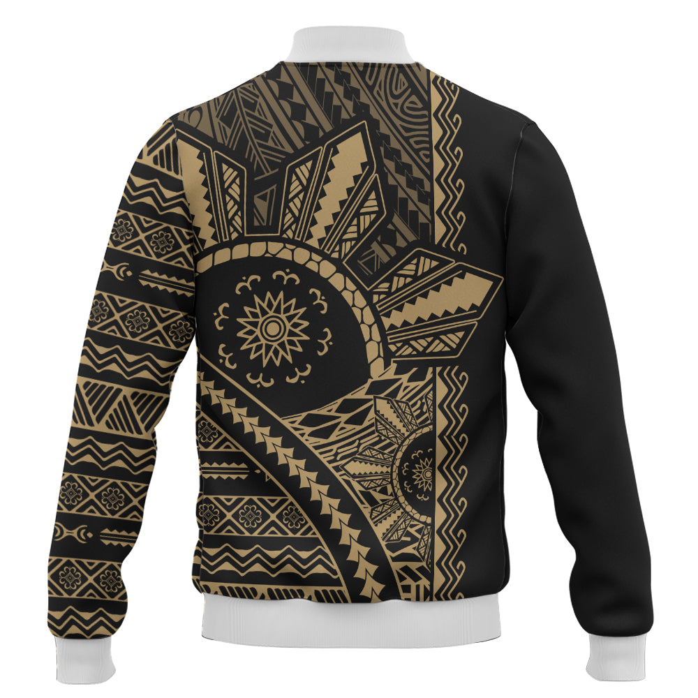 Philippines Filipinos Baseball Jacket Traditional Sun Batok Tattoo Design