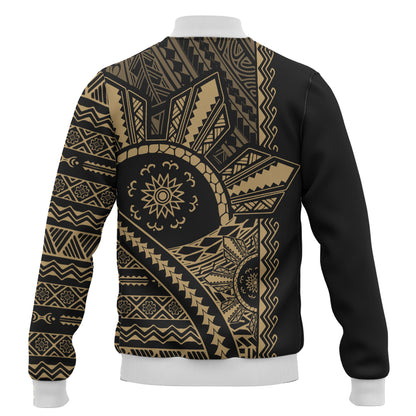 Philippines Filipinos Baseball Jacket Traditional Sun Batok Tattoo Design