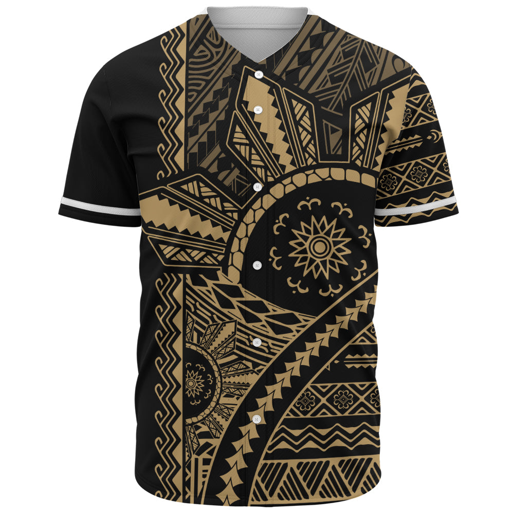 Philippines Filipinos Baseball Shirt Traditional Sun Batok Tattoo Design
