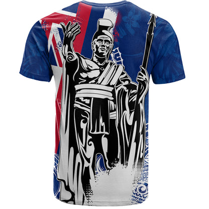 Hawaii T-Shirt King Kamehameha I Flag Tropical