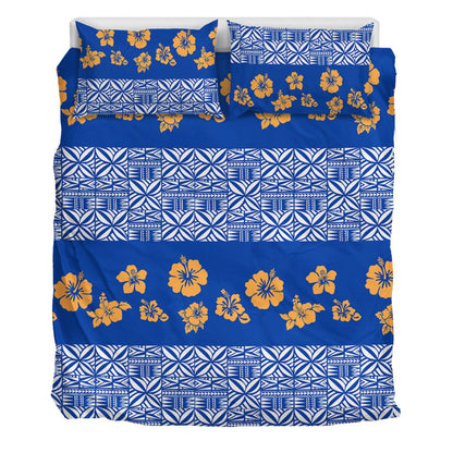 Samoa Bedding Set Hibiscus Pattern Island