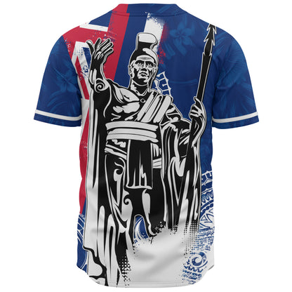 Hawaii Baseball Shirt King Kamehameha I Flag Tropical