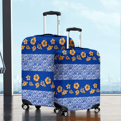 Samoa Luggage Cover Hibiscus Pattern Island