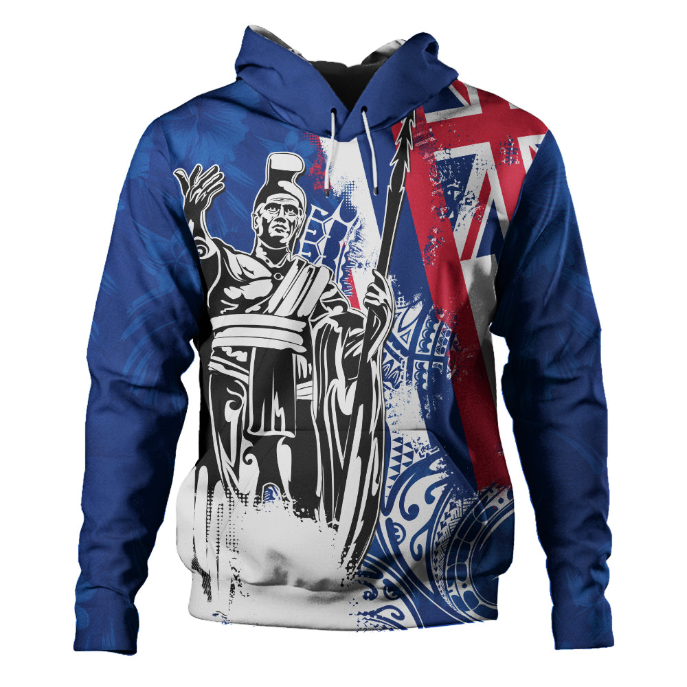 Hawaii Hoodie King Kamehameha I Flag Tropical