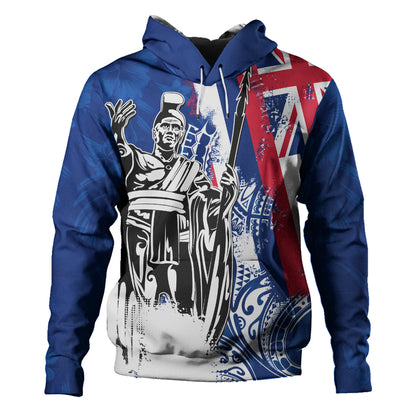 Hawaii Hoodie King Kamehameha I Flag Tropical