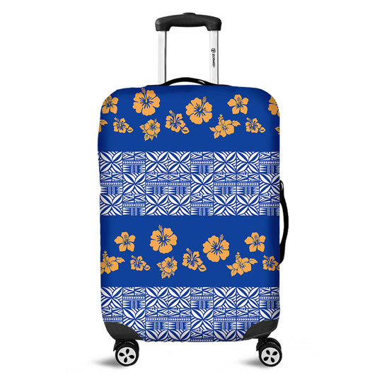 Samoa Luggage Cover Hibiscus Pattern Island