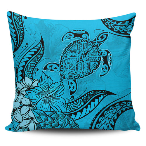 Hawaii Pillow Cases Tribal Turtle And Flowers Island Life