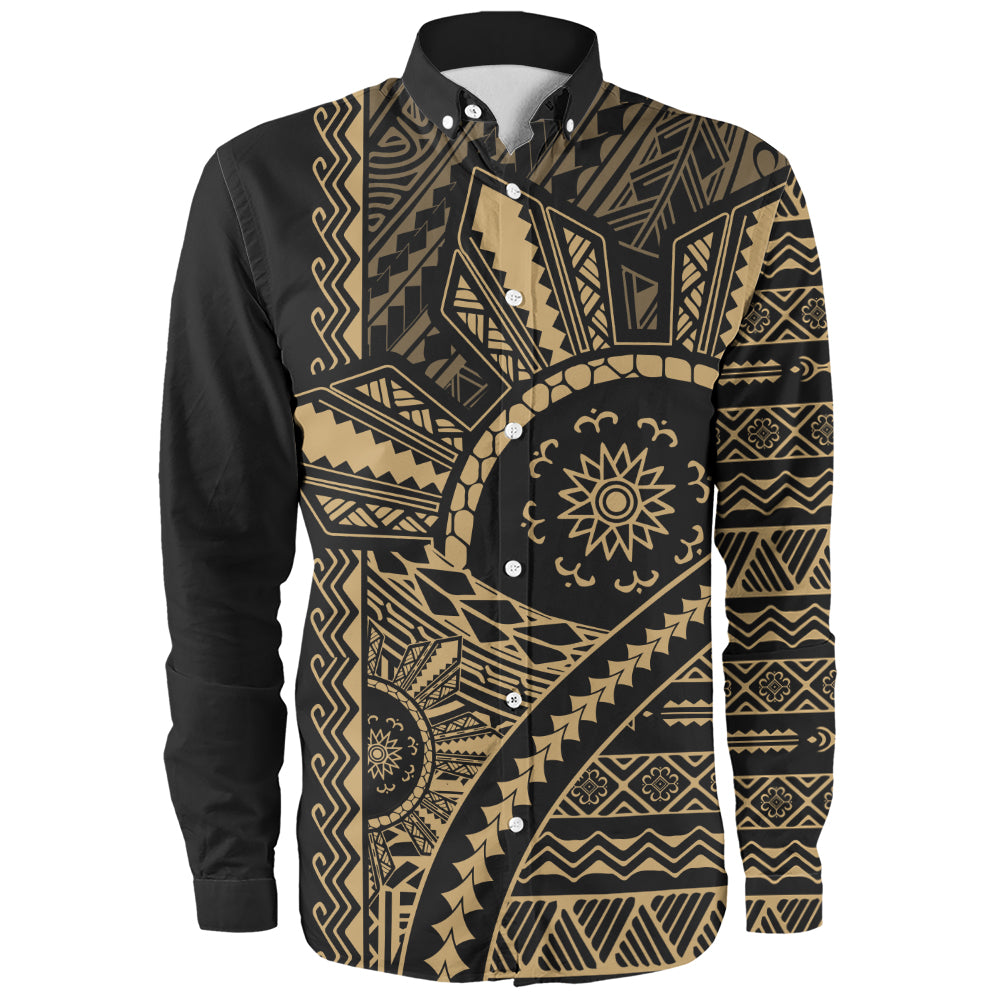 Philippines Filipinos Long Sleeve Shirt Traditional Sun Batok Tattoo Design