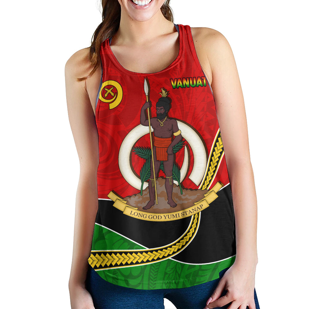 Vanuatu Women Tank Melanesian Spirit Totem Art
