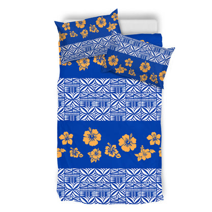 Samoa Bedding Set Hibiscus Pattern Island