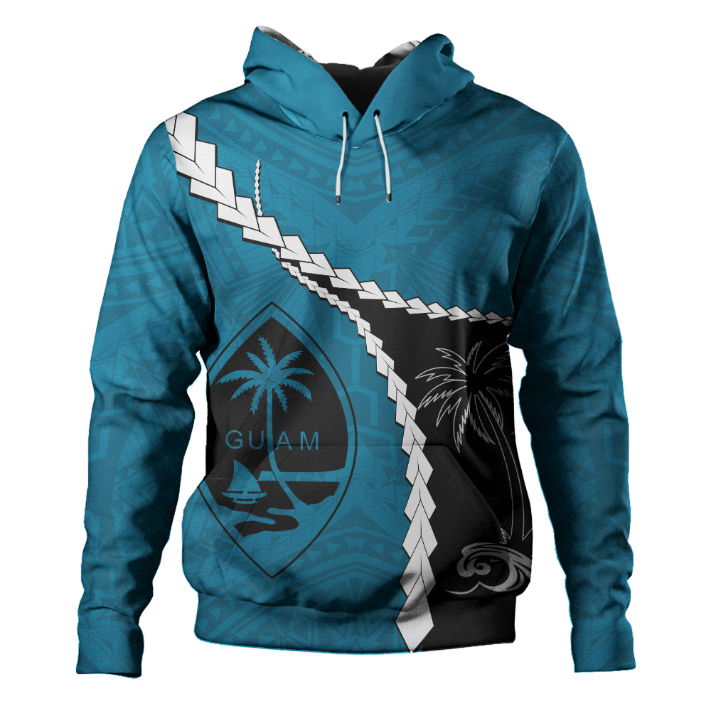 Guam Hoodie Tribal Spirits Coconut Tree