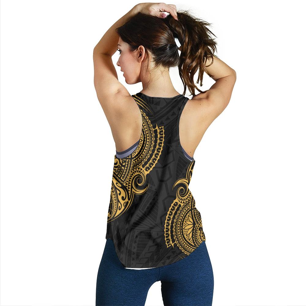 Hawaii Women Tank Tribal Polynesia Half With Seal Kanaka